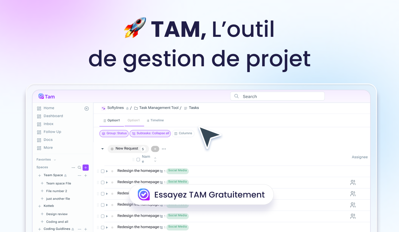 TAM : L’outil tunisien qui révolutionne la gestion de projet