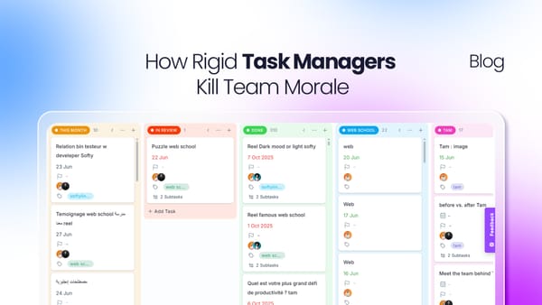 Why Rigid Task Managers Slow Teams Down and How Flexible Workspaces Fix It